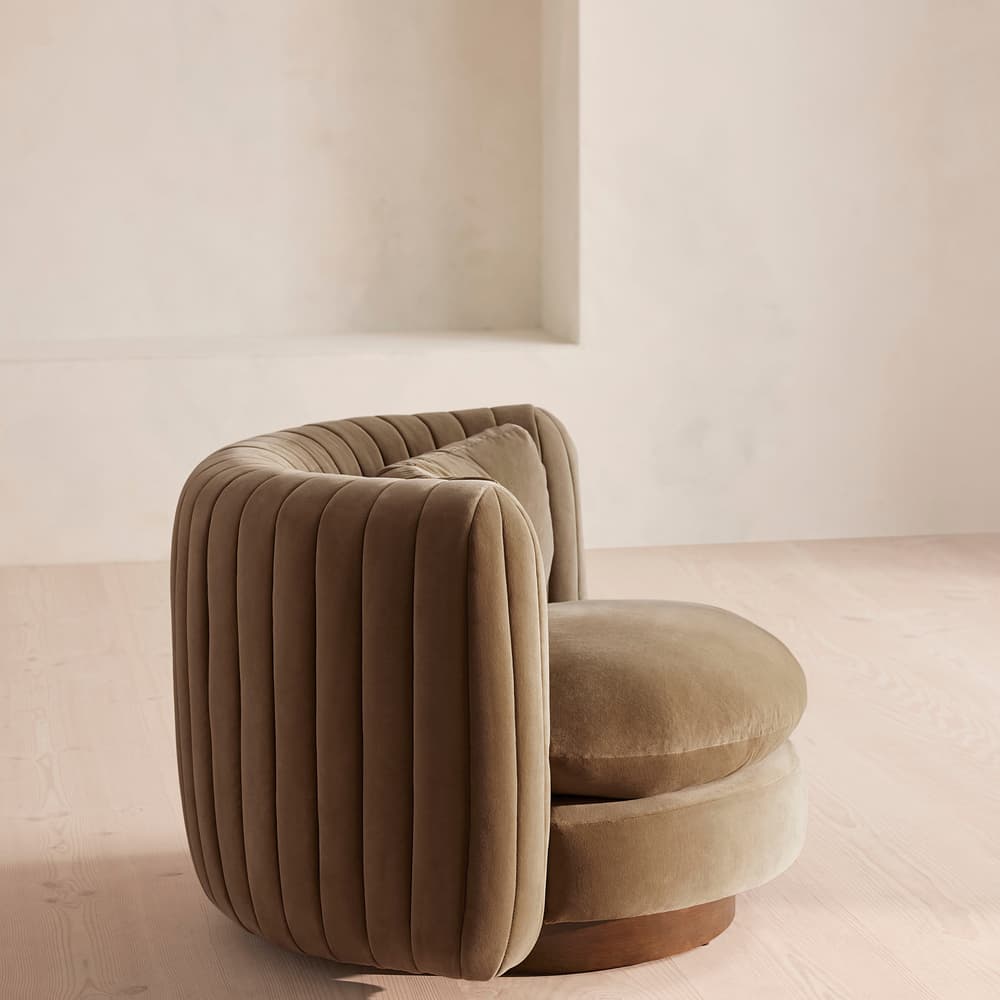 Vivienne Armchair - Velvet - Truffle - UK - Images - Image 3