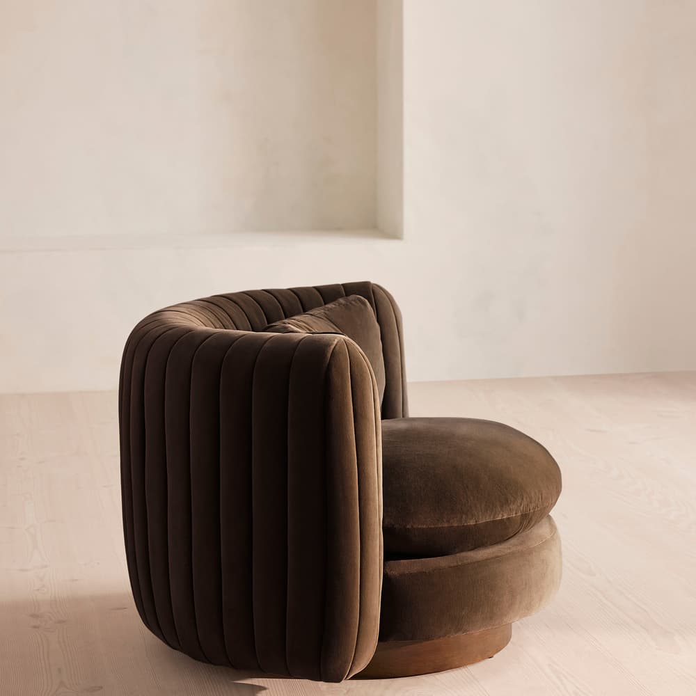 Vivienne Armchair - Velvet - Chocolate - Images - Image 3