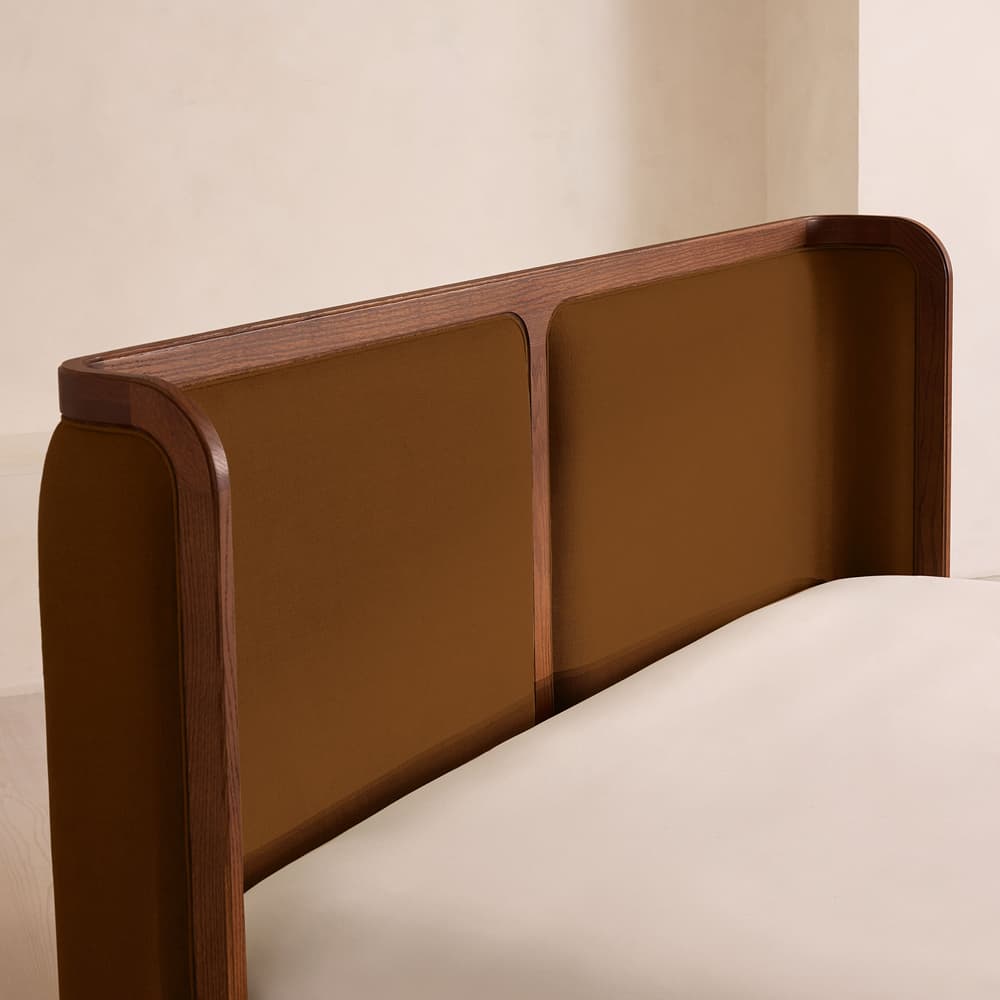 Belsa Bed - Super King - Linen - Terracotta - UK - Images - Image 3