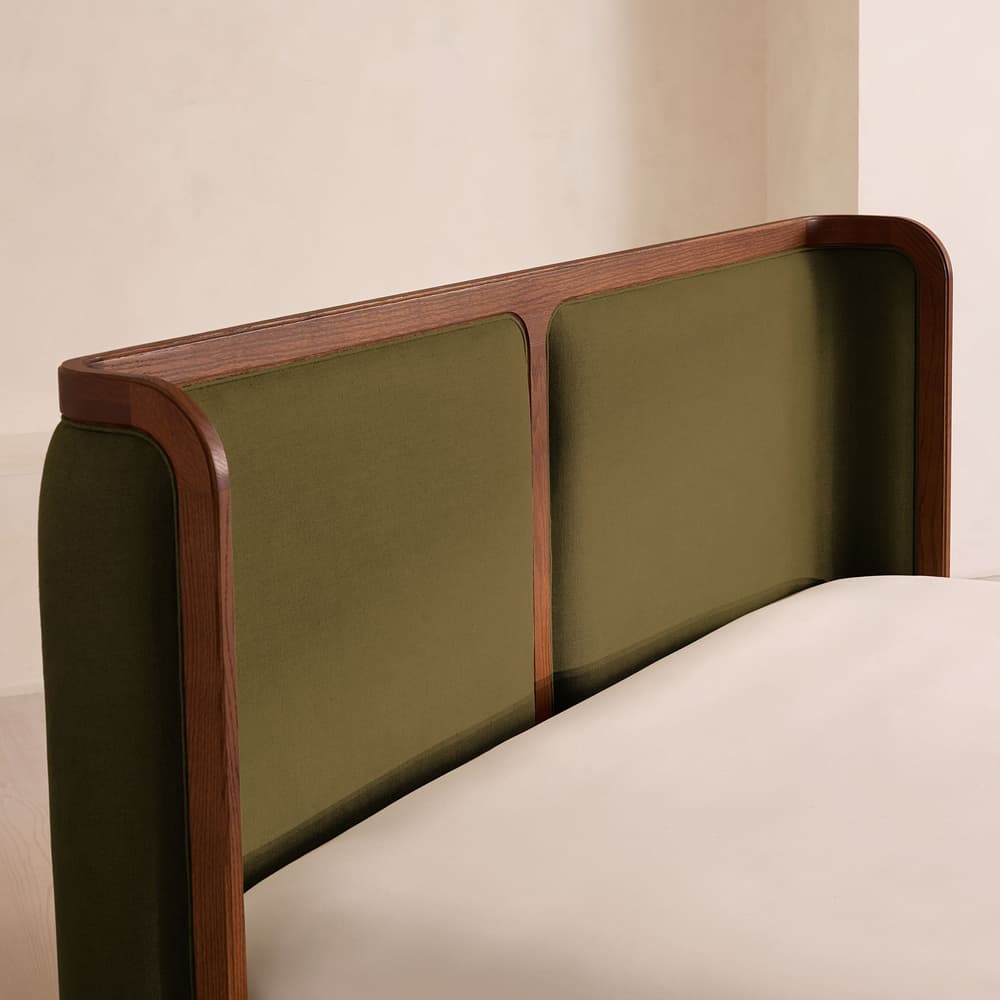 Belsa Bed - King - Linen - Olive - US - Images - Image 3