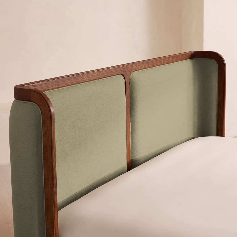 Belsa Bed - King - Linen - Sage - US - Images - Image 3