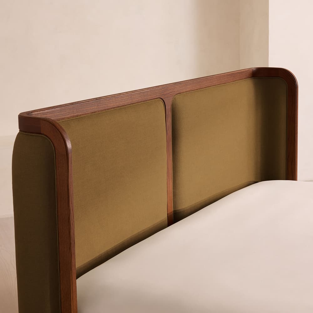 Belsa Bed - Superking - Linen - Ochre - Images - Image 3