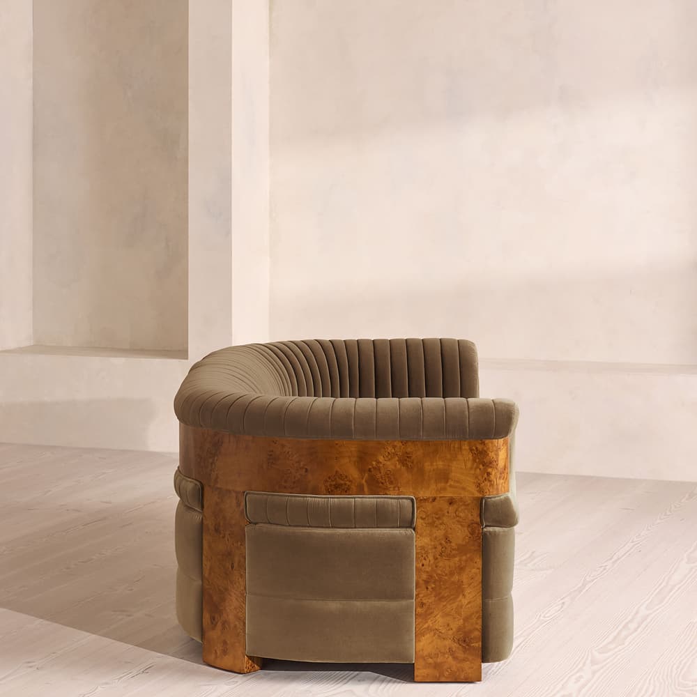 Caleb Modular Sofa - Three Seater - Velvet - Truffle - Dark Burl - UK - Images - Image 3