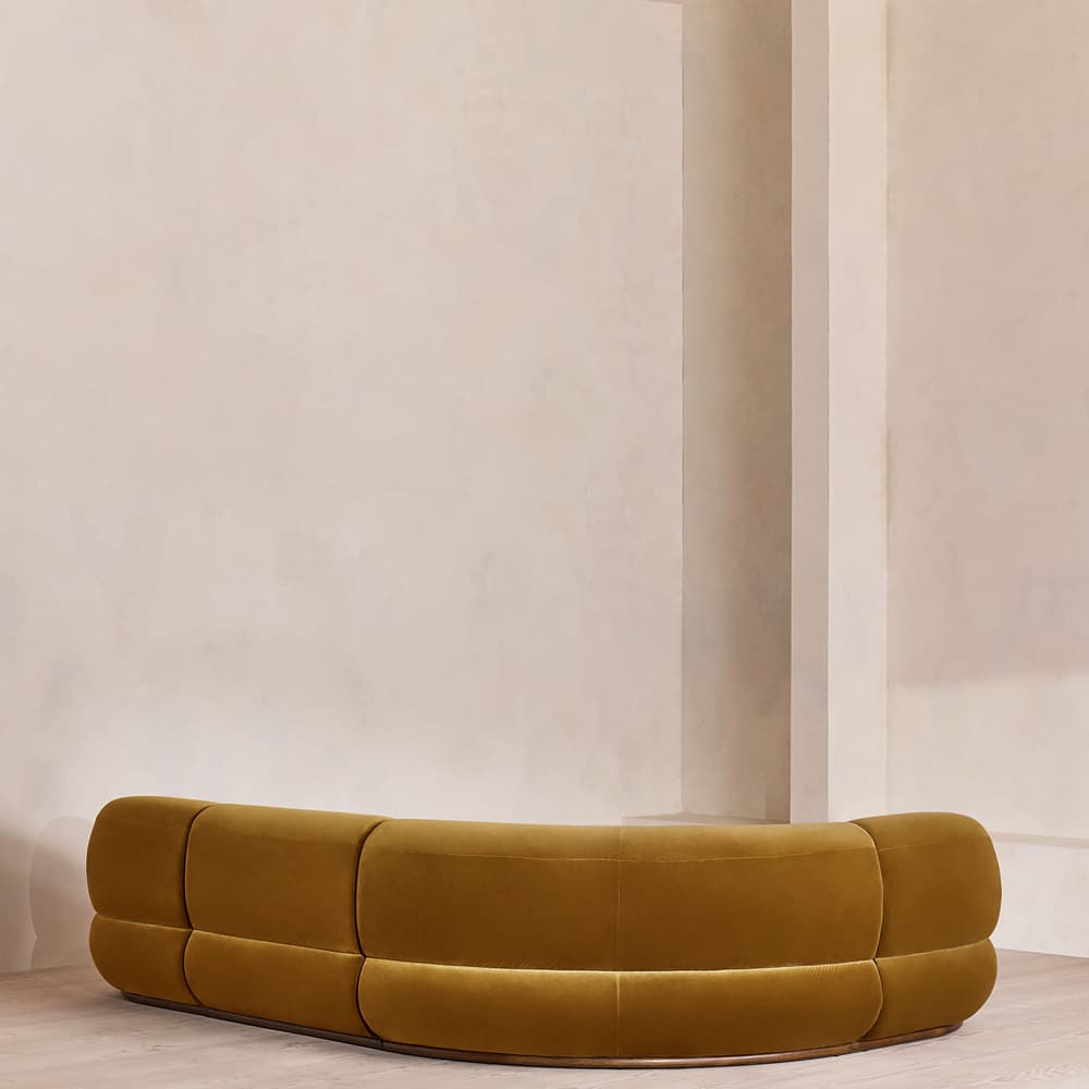 Edison Modular Sofa - L-Shape Sofa - Velvet - Mustard UK - Images - Image 3