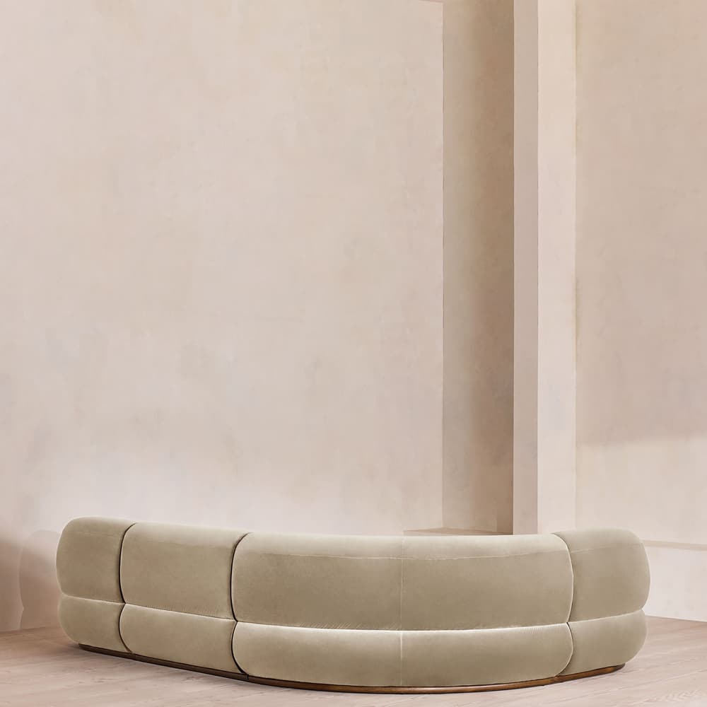 Edison Sectional Sofa - L-Shape Sofa - Velvet - Oyster US - Images - Image 3