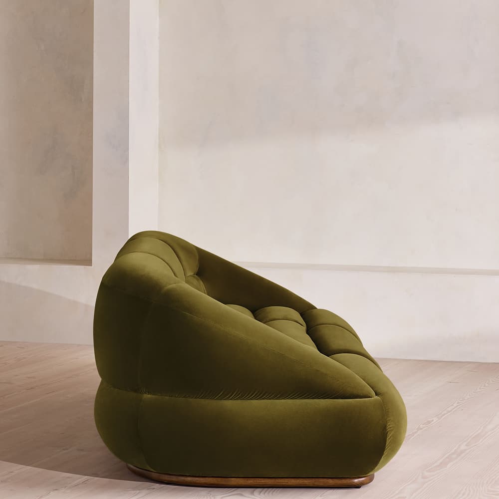 Edison Sectional Sofa - Four Seater - Velvet - Olive US - Images - Image 3