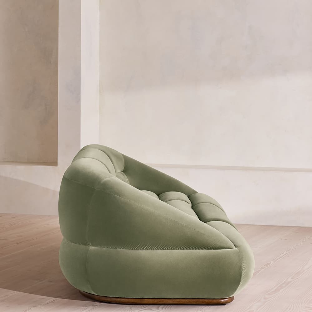 Edison Sectional Sofa - Four Seater - Velvet - Seafoam US - Images - Image 3