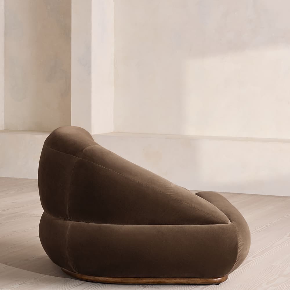 Edison Sectional Sofa - Corner Module - Velvet - Chocolate - US - Image 3