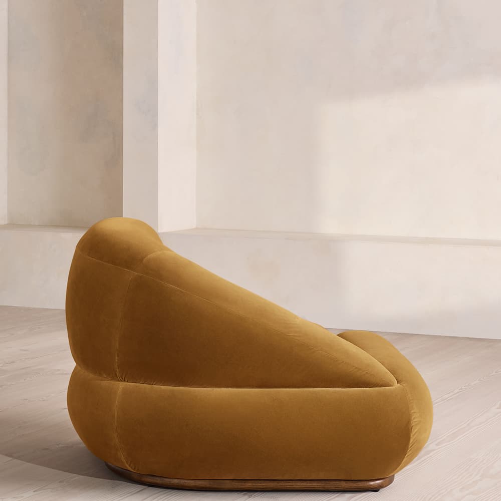 Edison Sectional Sofa - Corner Module - Velvet - Mustard - US - Image 3