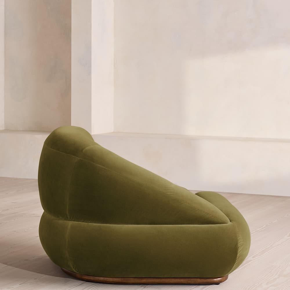 Edison Sectional Sofa - Corner Module - Velvet - Olive - US - Image 3