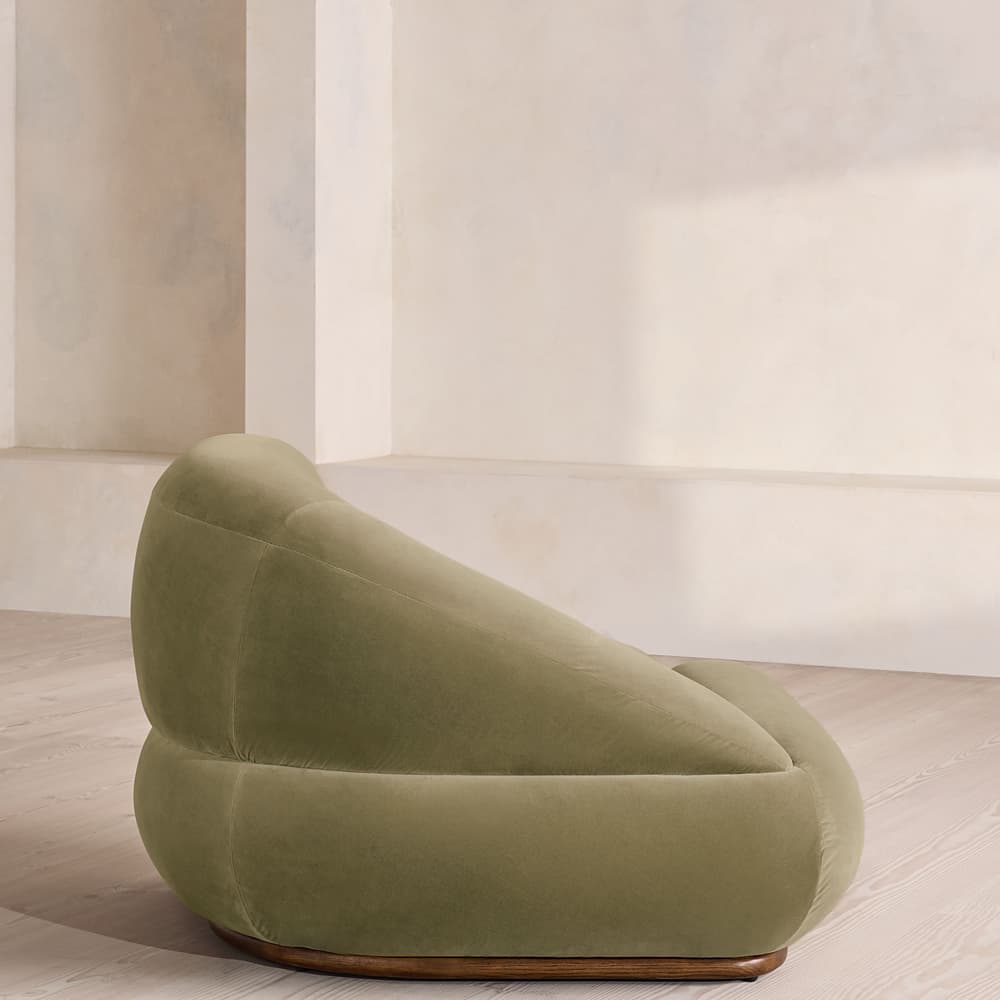 Edison Sectional Sofa - Corner Module - Velvet - Lichen - US - Image 3