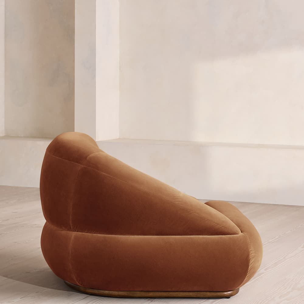 Edison Sectional Sofa - Corner Module - Velvet - Cinnamon - US - Image 3