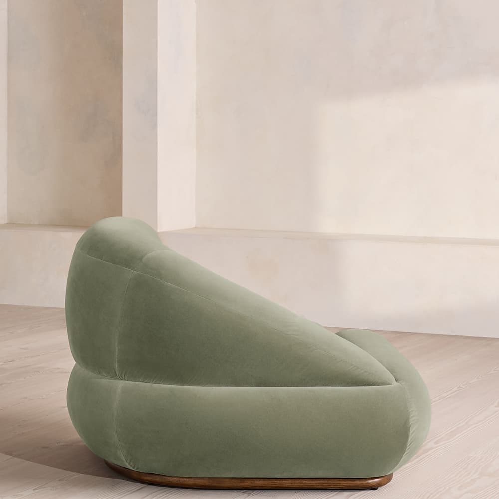 Edison Modular Sofa - Left Arm Module - Velvet - Seafoam - UK - Image 3