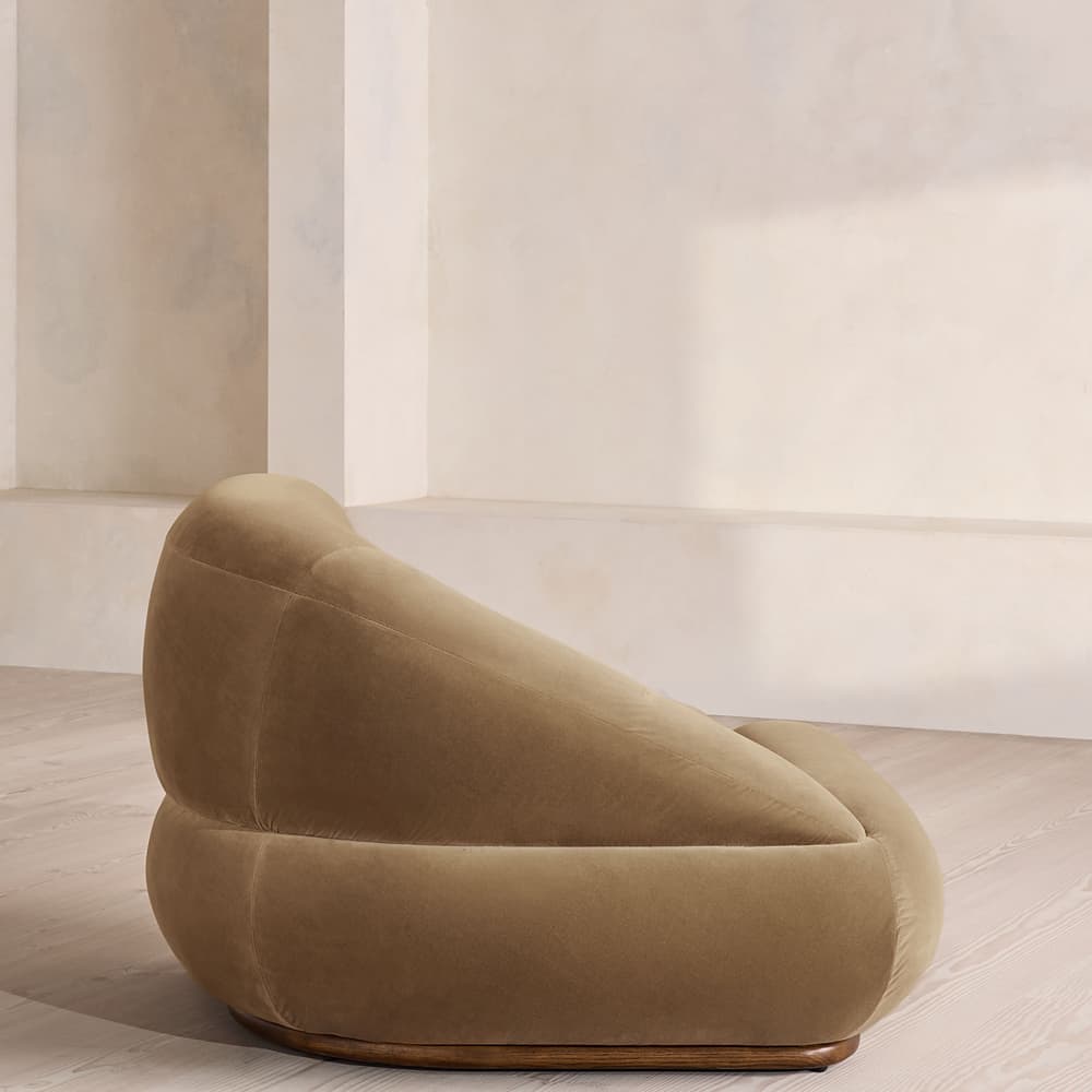 Edison Sectional Sofa - Left Arm Module - Velvet - Truffle - US - Image 3