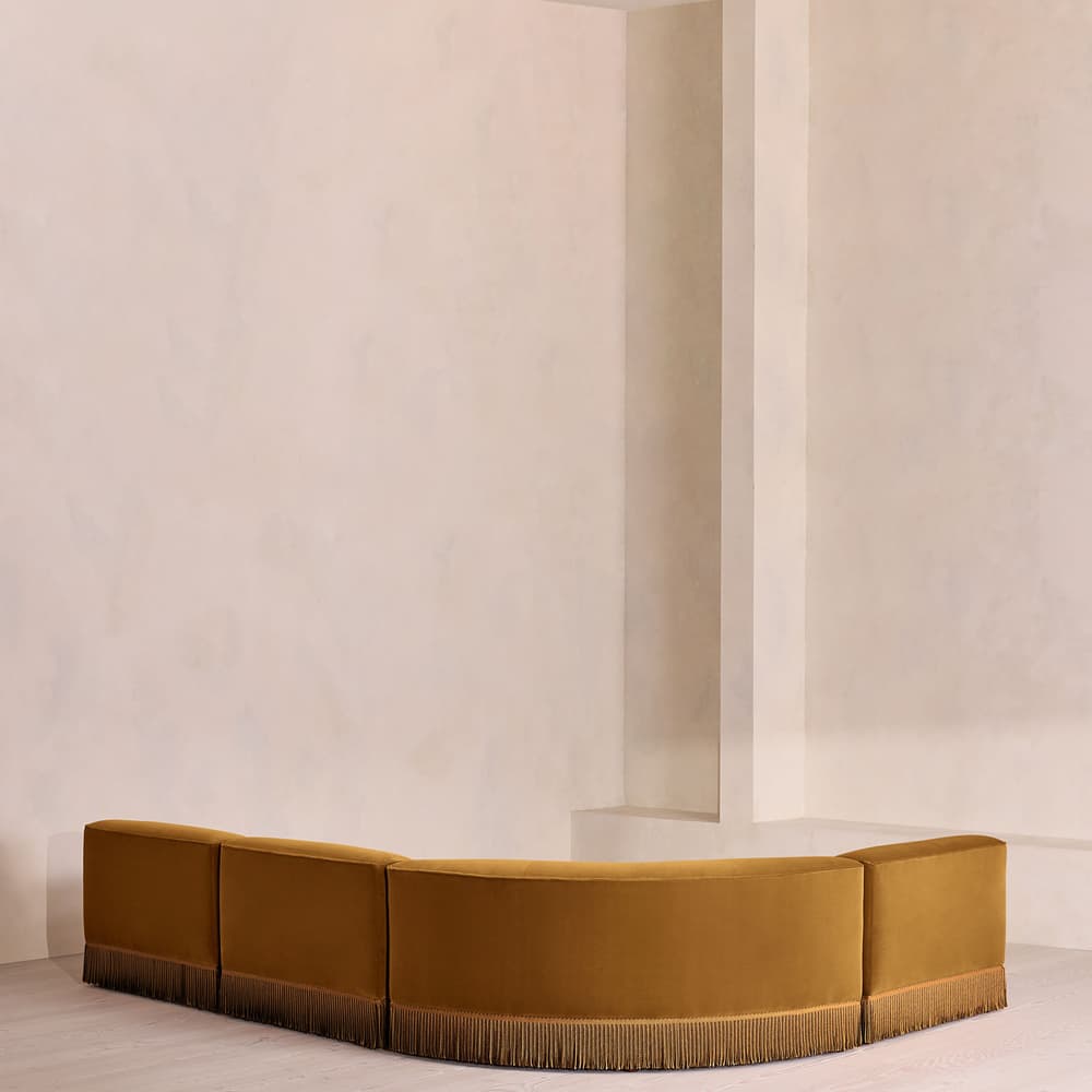 Elowen Modular Sofa - L-Shape Sofa - Velvet - Mustard UK - Images - Image 3