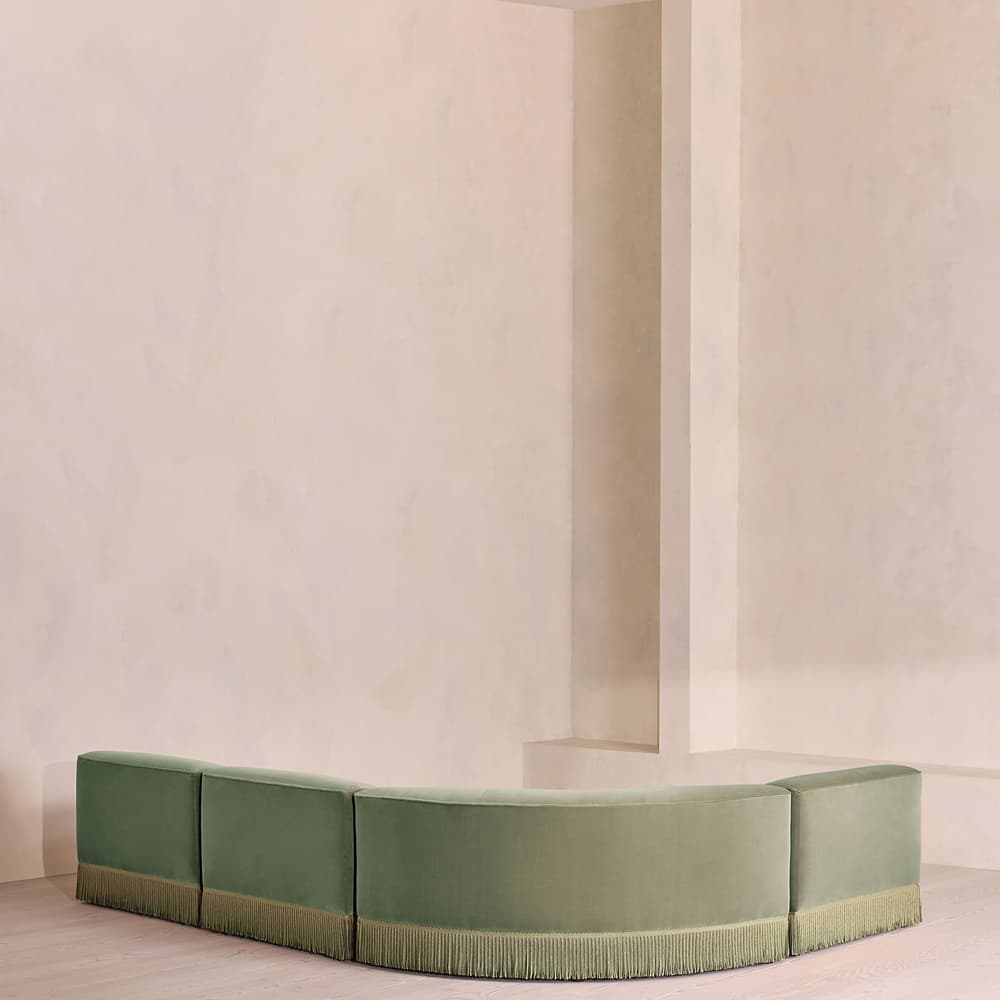 Elowen Modular Sofa - L-Shape Sofa - Velvet - Seafoam - UK - Images - Image 3