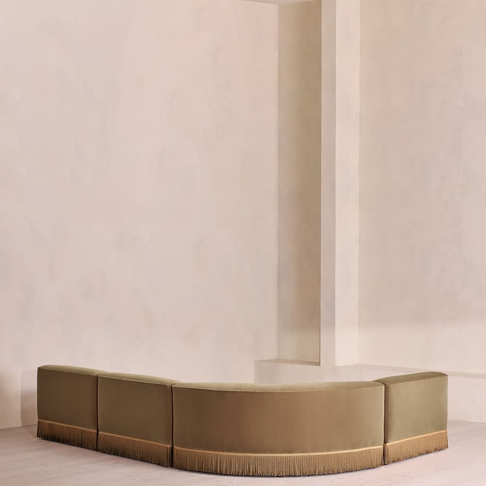 Elowen Sectional Sofa - L-Shape Sofa - Velvet - Truffle - US - Images - Image 3