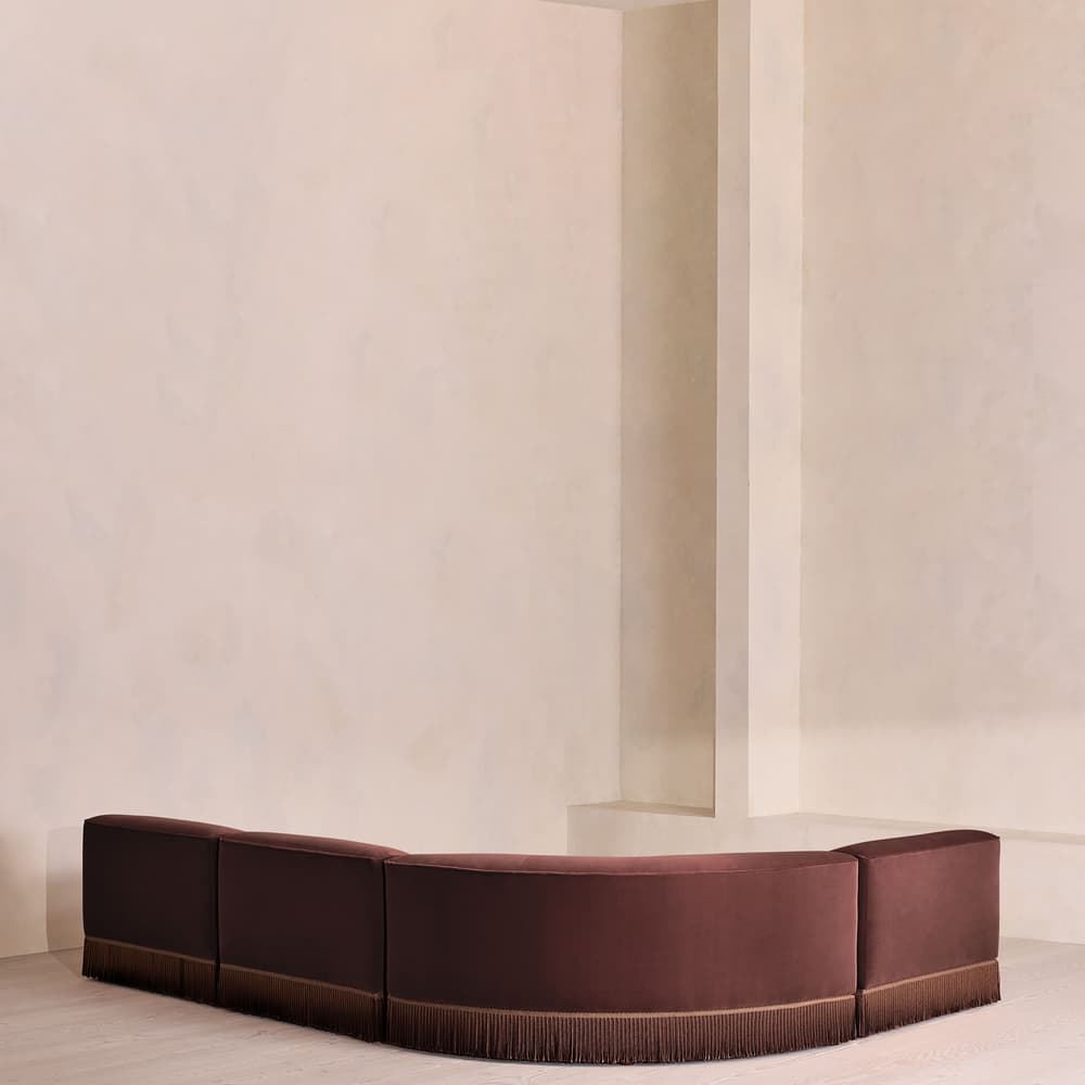 Elowen Modular Sofa - L-Shape Sofa - Velvet - Aubergine - UK - Images - Image 3