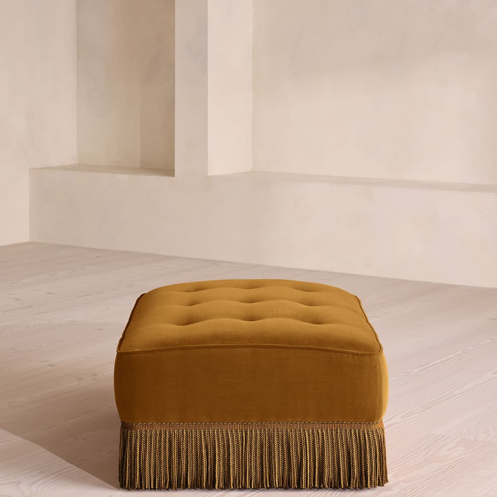 Elowen Ottoman - Velvet - Mustard - US - Images - Image 3