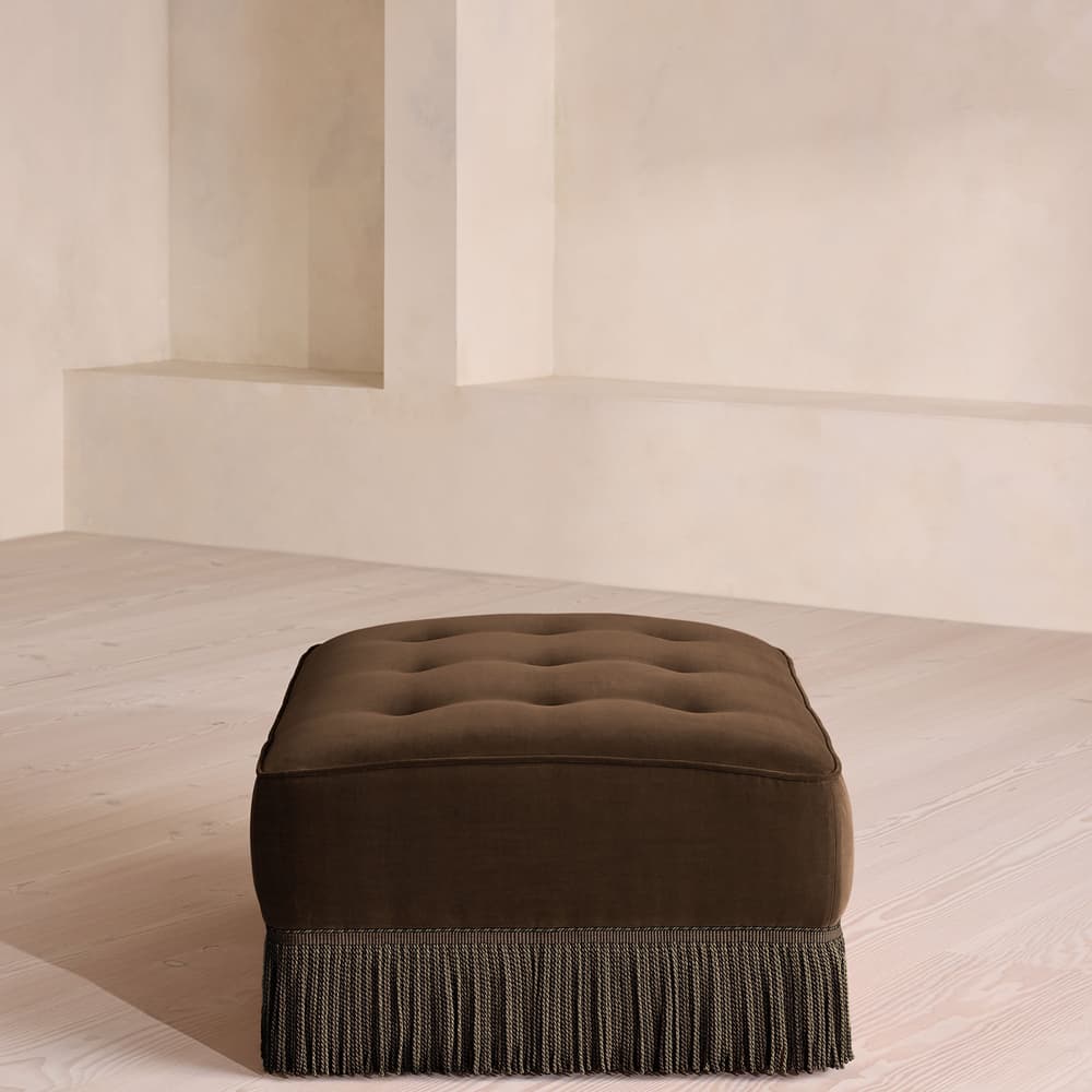 Elowen Ottoman - Velvet - Chocolate - UK - Images - Image 3