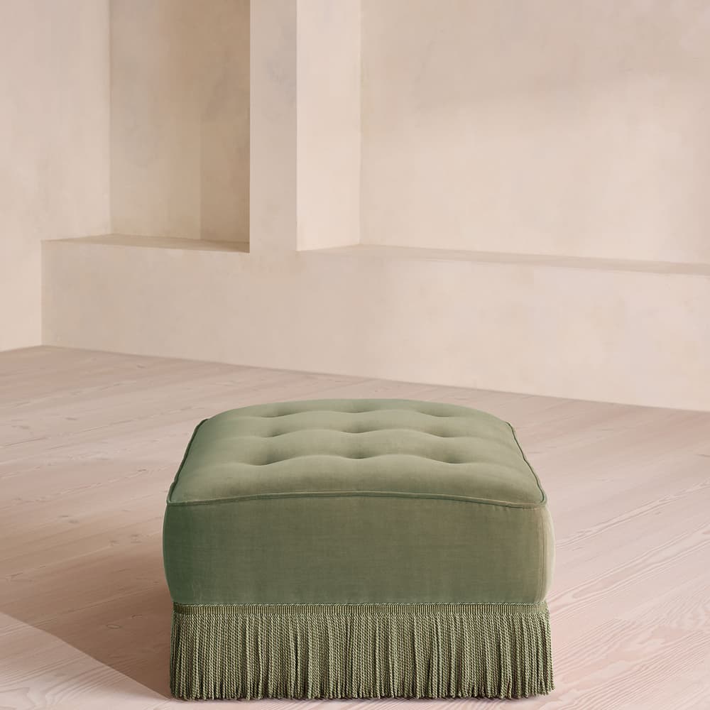 Elowen Ottoman - Velvet - Seafoam - UK - Images - Image 3