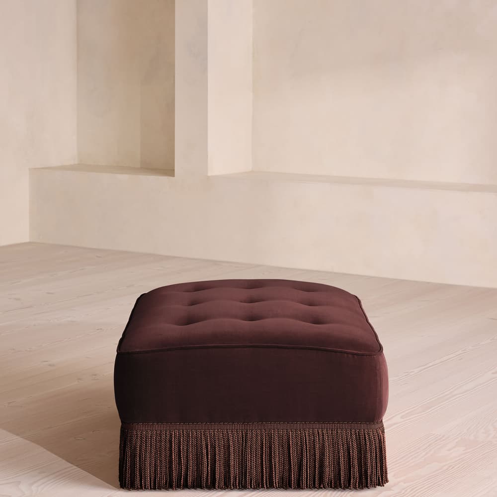 Elowen Ottoman - Velvet - Aubergine - US - Images - Image 3