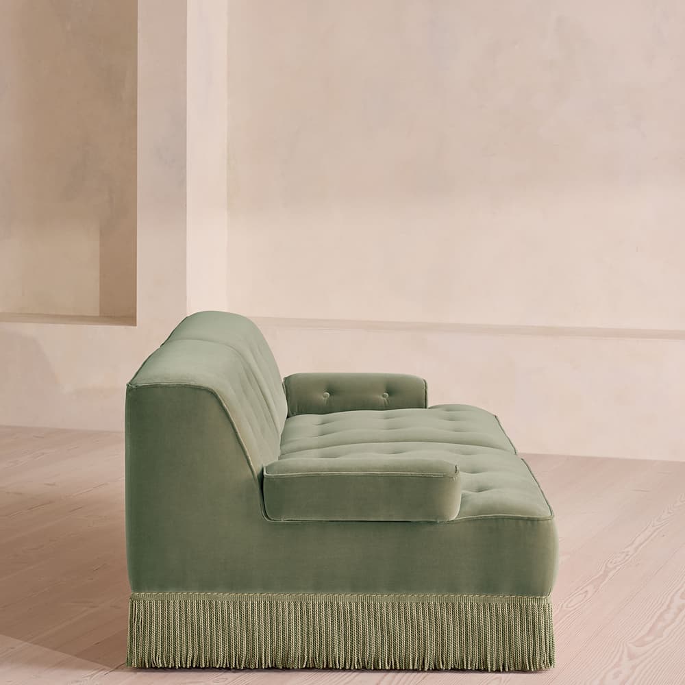 Elowen Modular Sofa - Three Seater - Velvet - Seafoam - UK - Images - Image 3