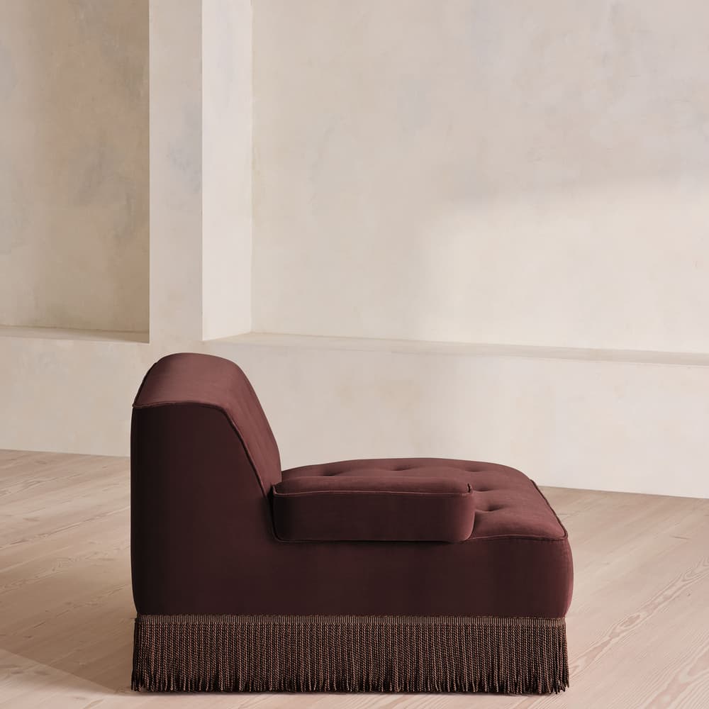 Elowen Modular Sofa - Corner Module - Velvet - Aubergine - UK - Image 3