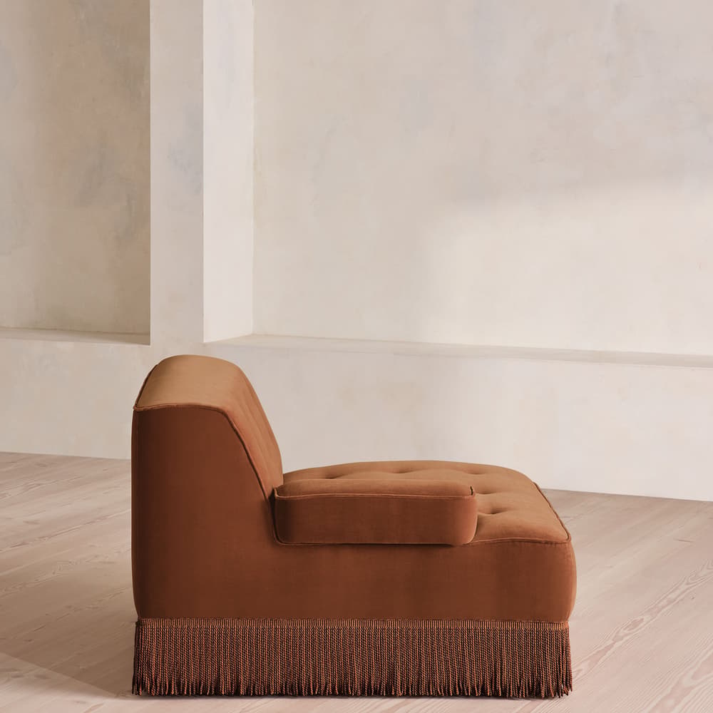 Elowen Modular Sofa - Left Arm Module - Velvet - Cinnamon - UK - Image 3