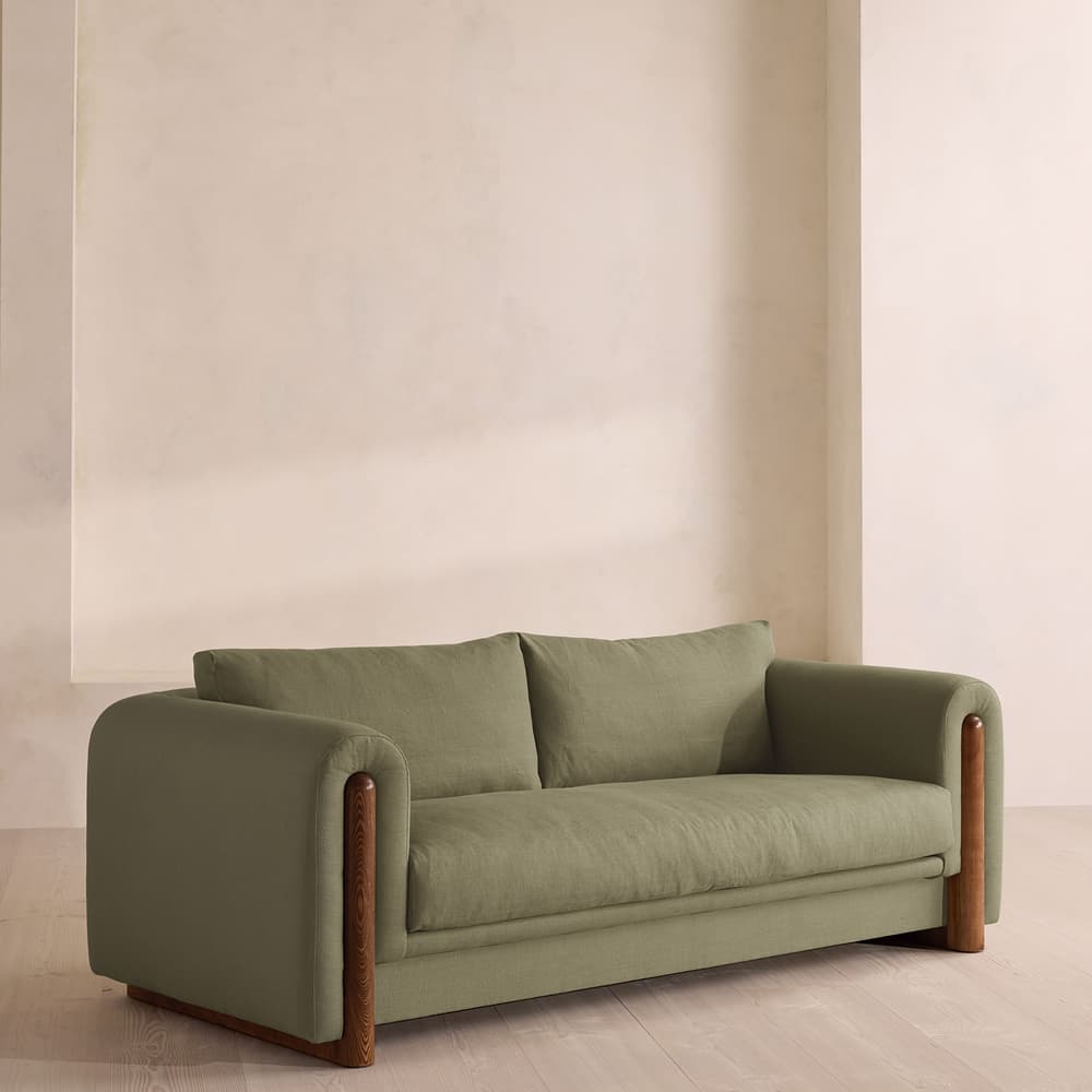 Farrell Three Seater Sofa - Linen - Sage - Listing - Image 3