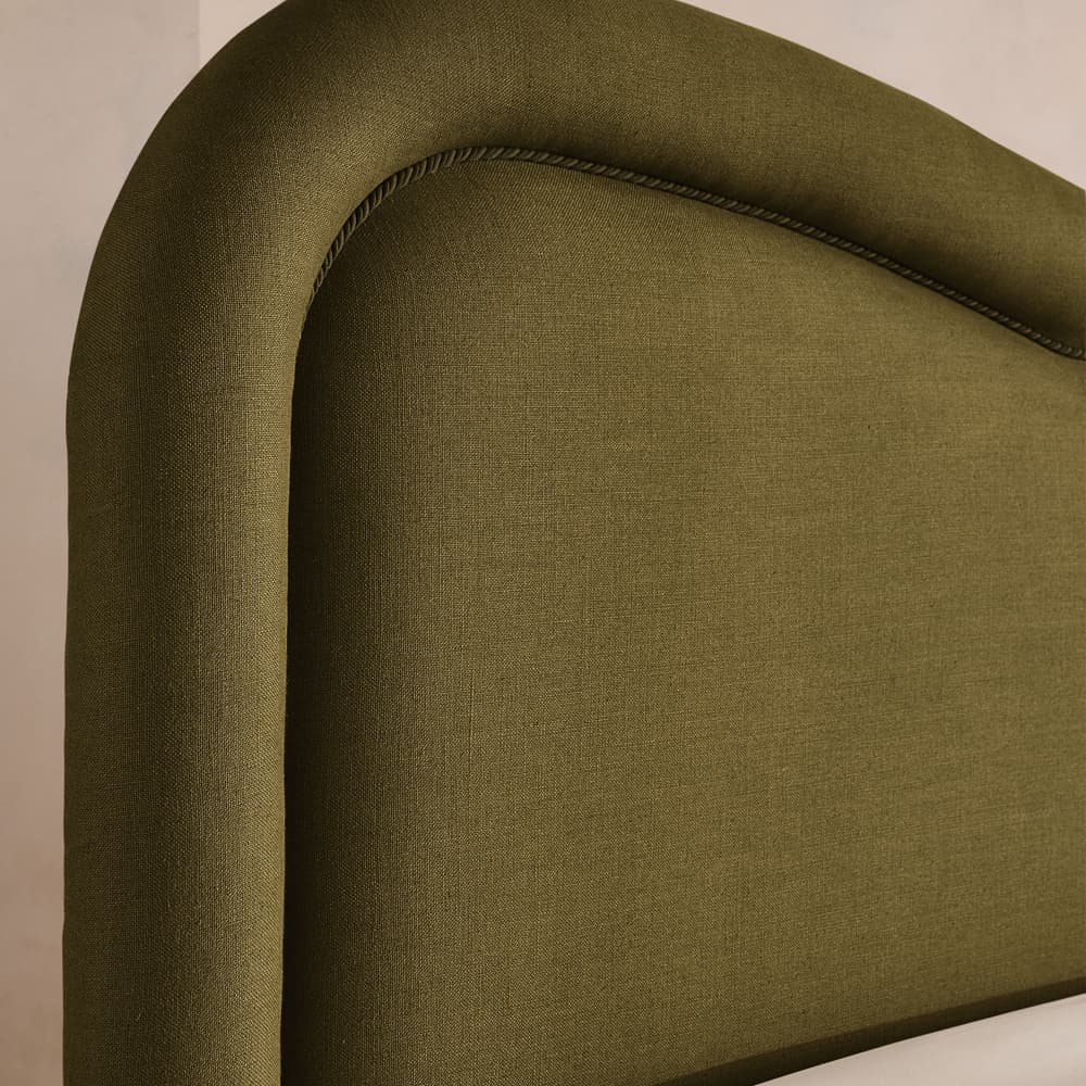 Keira Bed - Queen - Linen - Olive - US - Images - Image 3