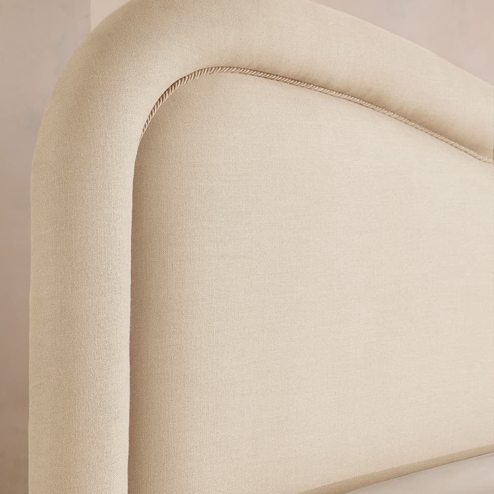 Keira Bed - Queen - Linen - Bisque - US - Images - Image 3