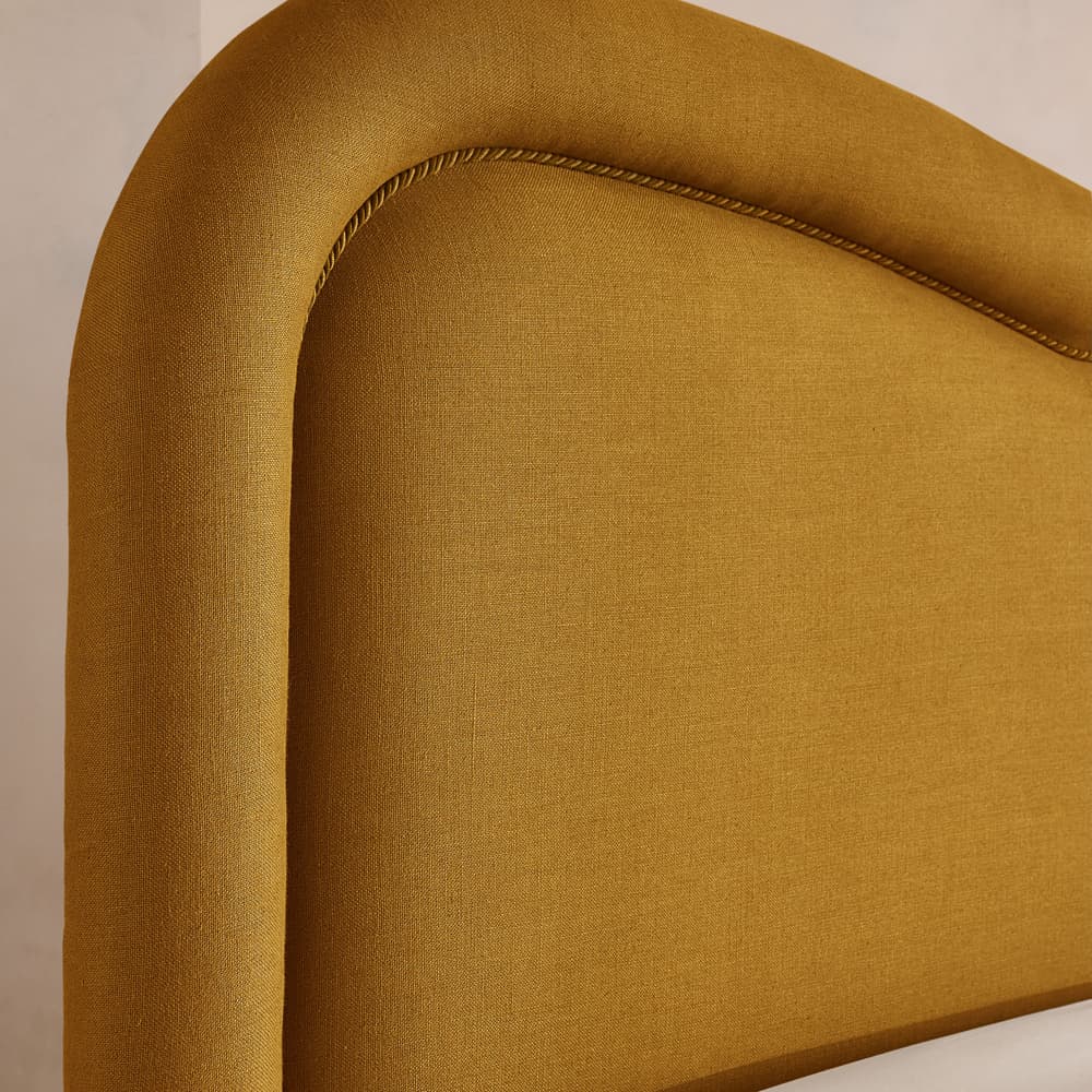 Keira Bed - King - Linen - Turmeric - UK - Images - Image 3