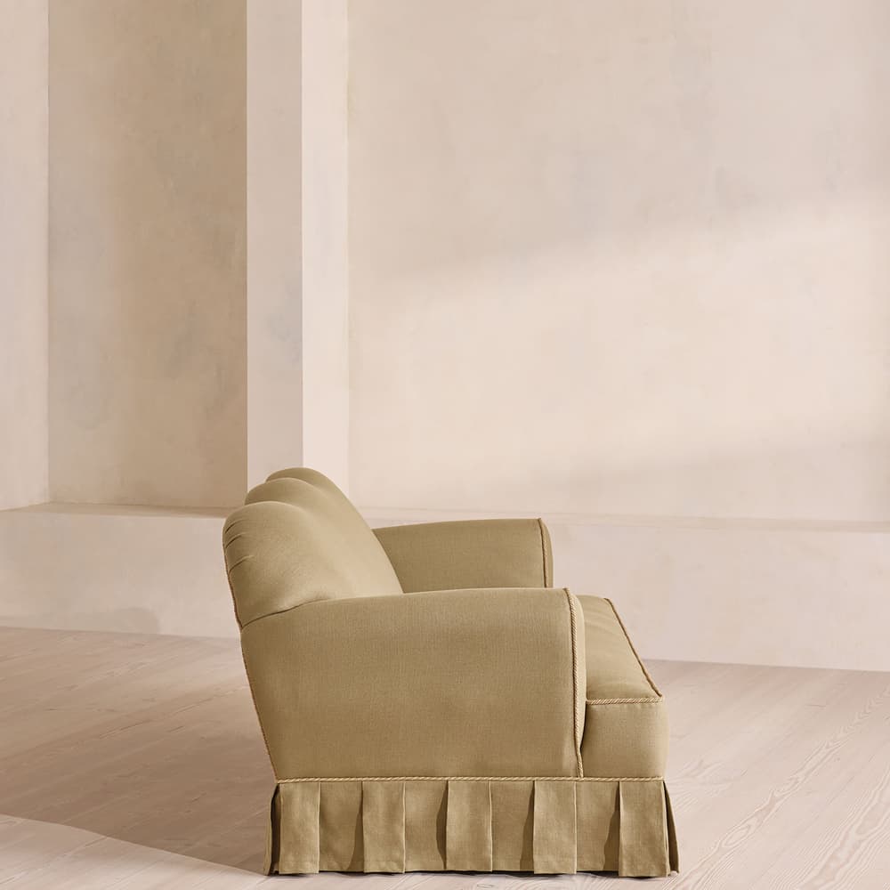 Madelyn Three Seater Sofa - Linen - Wheat - UK - Images - Image 3