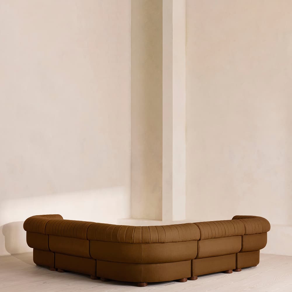Rava Modular Sofa - Corner Sofa - Linen - Terracotta - UK - Images - Image 3