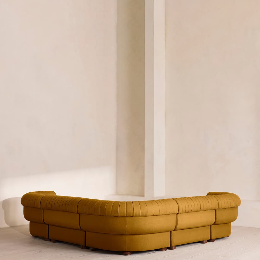 Rava Modular Sofa - Corner Sofa - Linen - Turmeric - UK - Images - Image 3