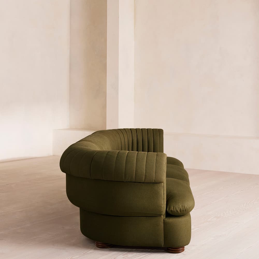 Rava Modular Sofa - Four Seater - Linen - Olive - Images - Image 3