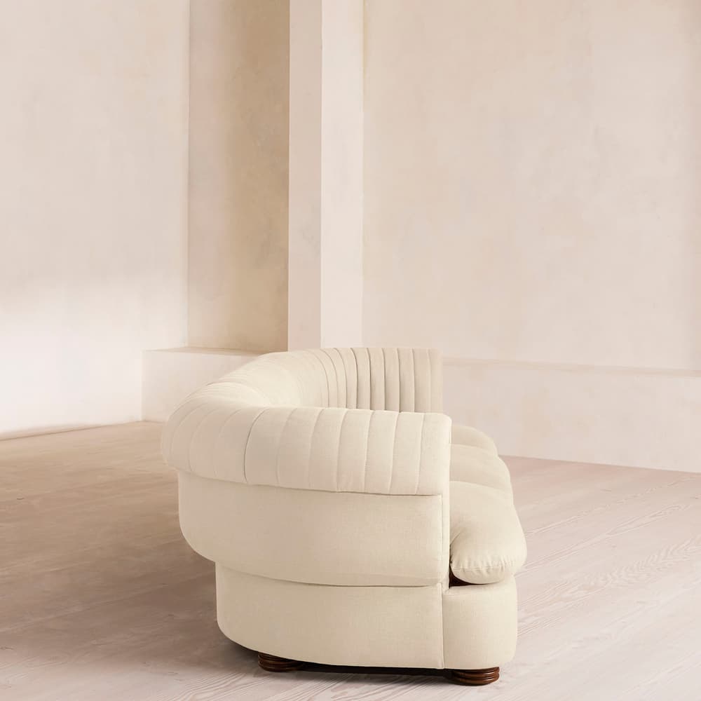 Rava Sectional Sofa - Four Seater - Linen - Bisque - US - Images - Image 3