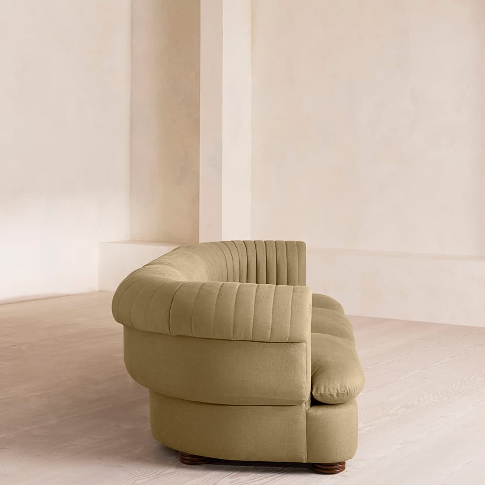 Rava Sectional Sofa - Four Seater - Linen - Wheat - US - Images - Image 3