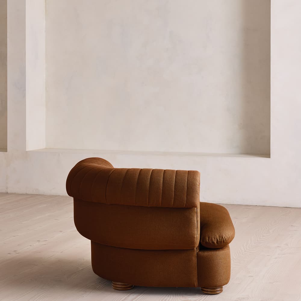 Rava Sectional Sofa - Corner Module - Linen - Terracotta - US - Image 3