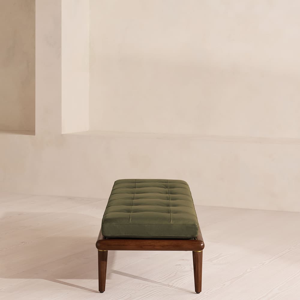 Theodore Bench - Leather - Moss - US - Images - Image 3