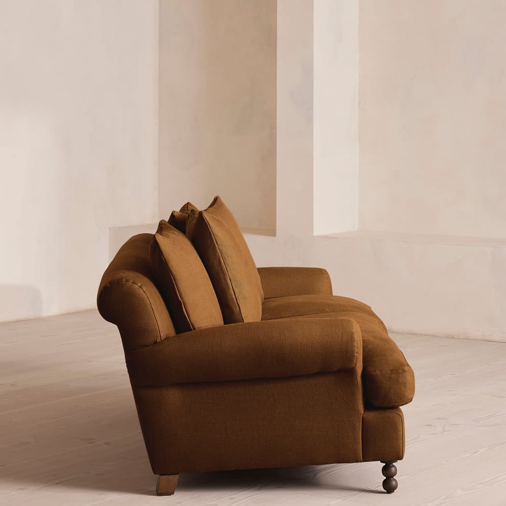 Audrey Two Seater - Sofa - Linen - Terracotta - US - Images - Image 3