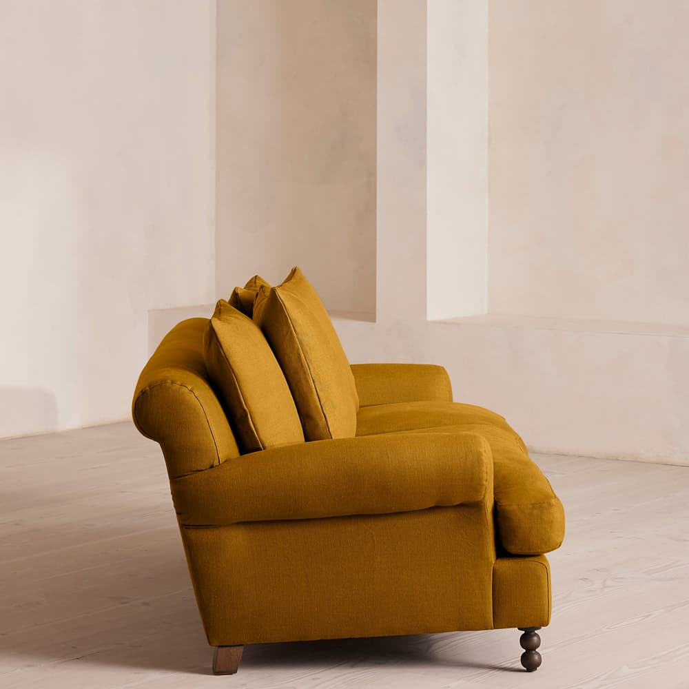 Audrey Two Seater - Sofa - Linen - Turmeric - US - Images - Image 3