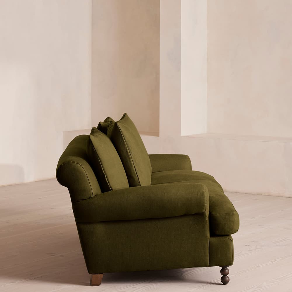 Audrey Two Seater - Sofa - Linen - Olive - US - Images - Image 3