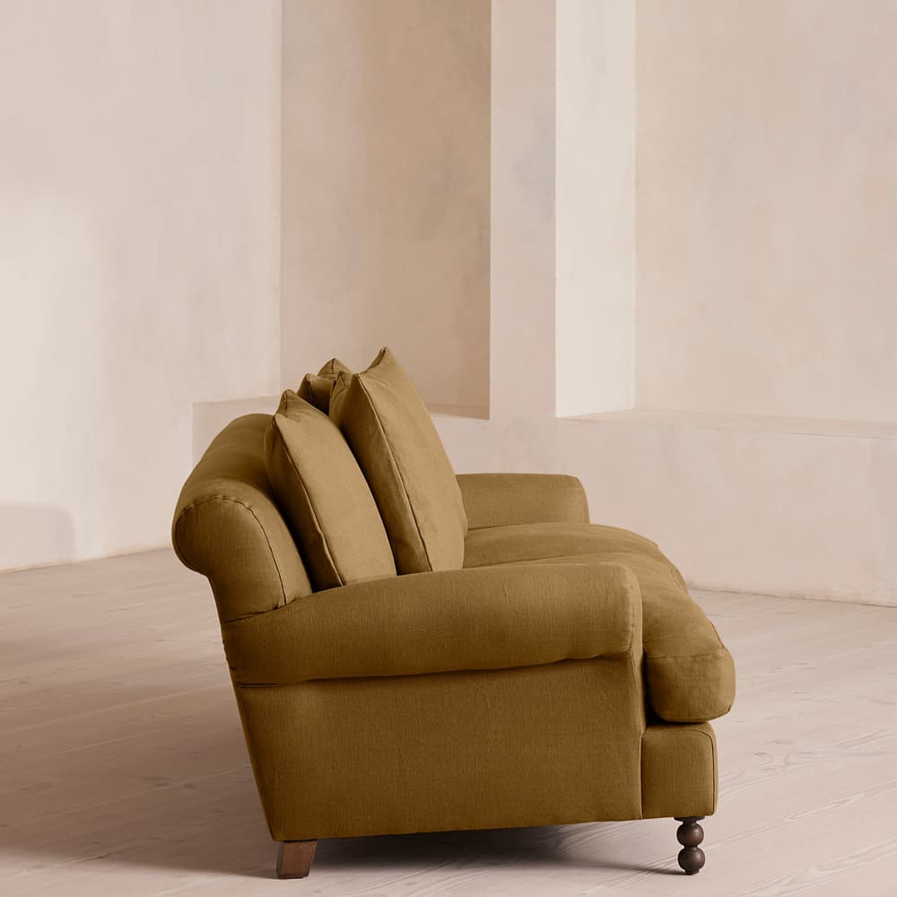 Audrey Two Seater - Sofa - Linen - Ochre - US - Images - Image 3