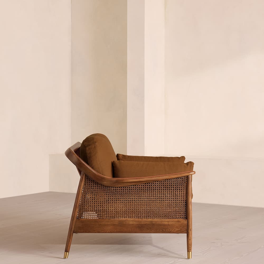 Atlanta Loveseat - Linen - Terracotta - US - Images - Image 3