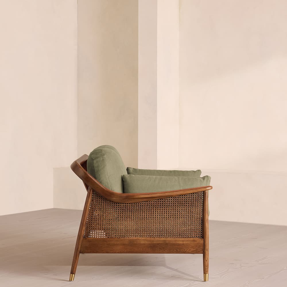 Atlanta Loveseat - Linen - Sage - Images - Image 3