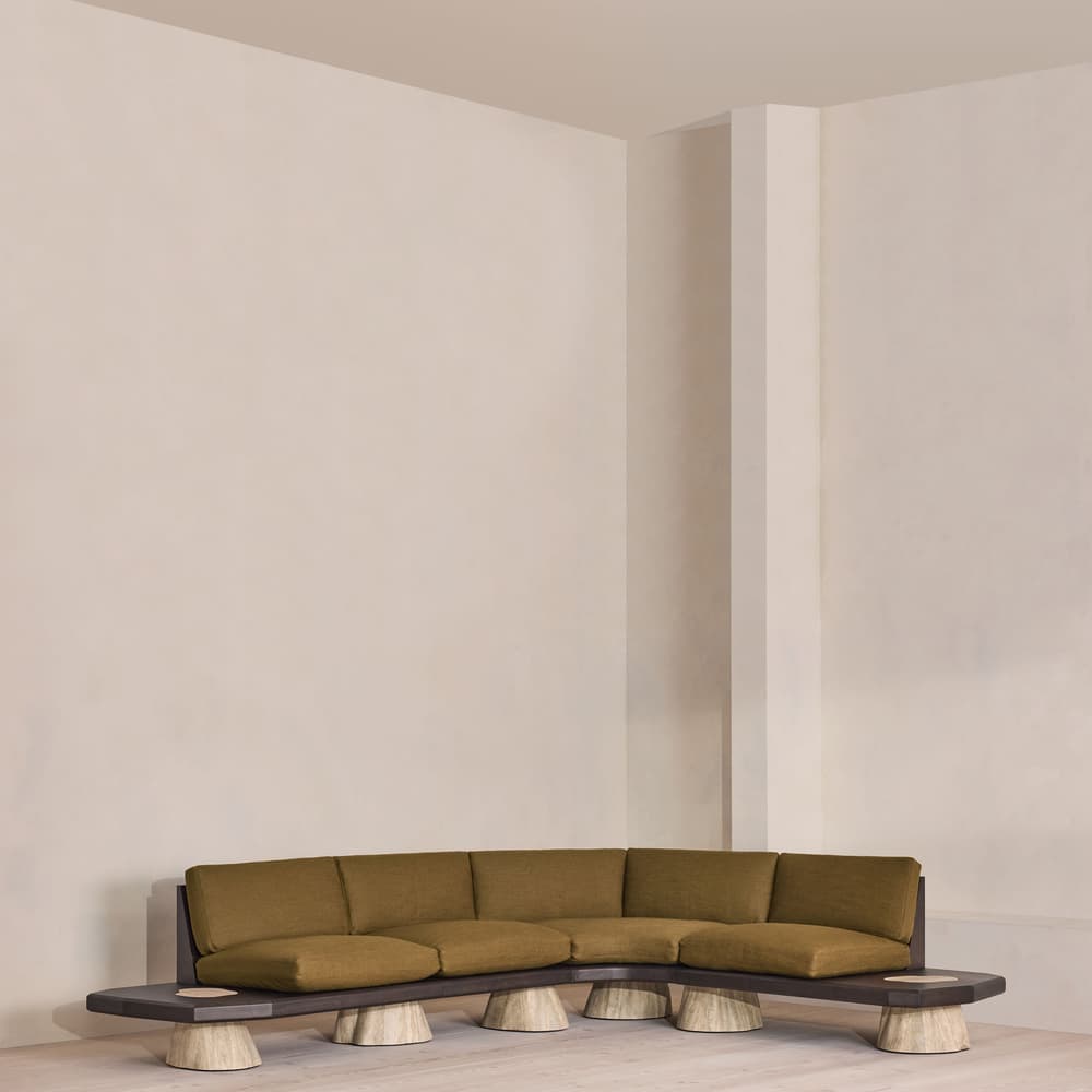 Torno Sectional Sofa - Wool Linen - Ochre - US - Listing - Image 3