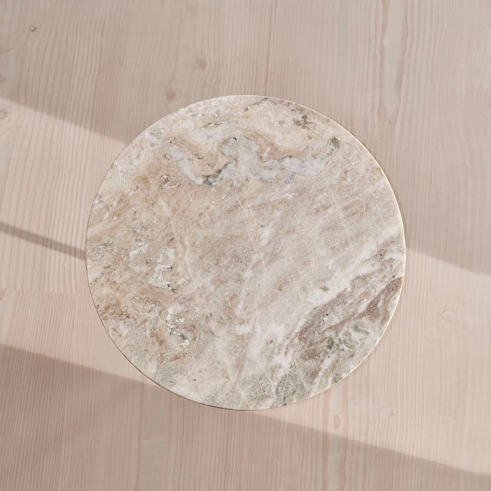 Fleet Side Table - Medium - Terra Bianca Marble - Images - Image 3