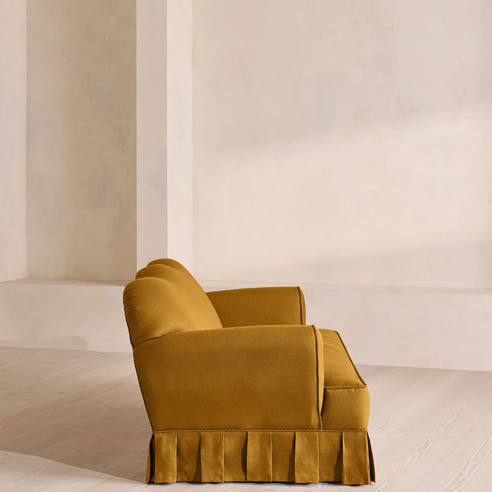 Madelyn Three Seater Sofa - Linen - Turmeric - UK - Images - Image 3